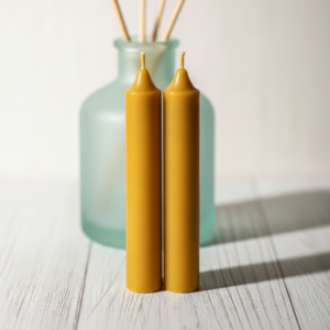Beeswax Taper Pair