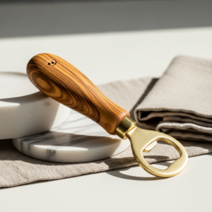 Brass & Wood Bottle Opener