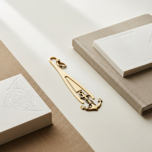 Brass Bookmark — Anchor