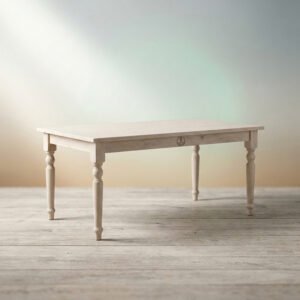 Harbor farmhouse dining table in whitewashed oak